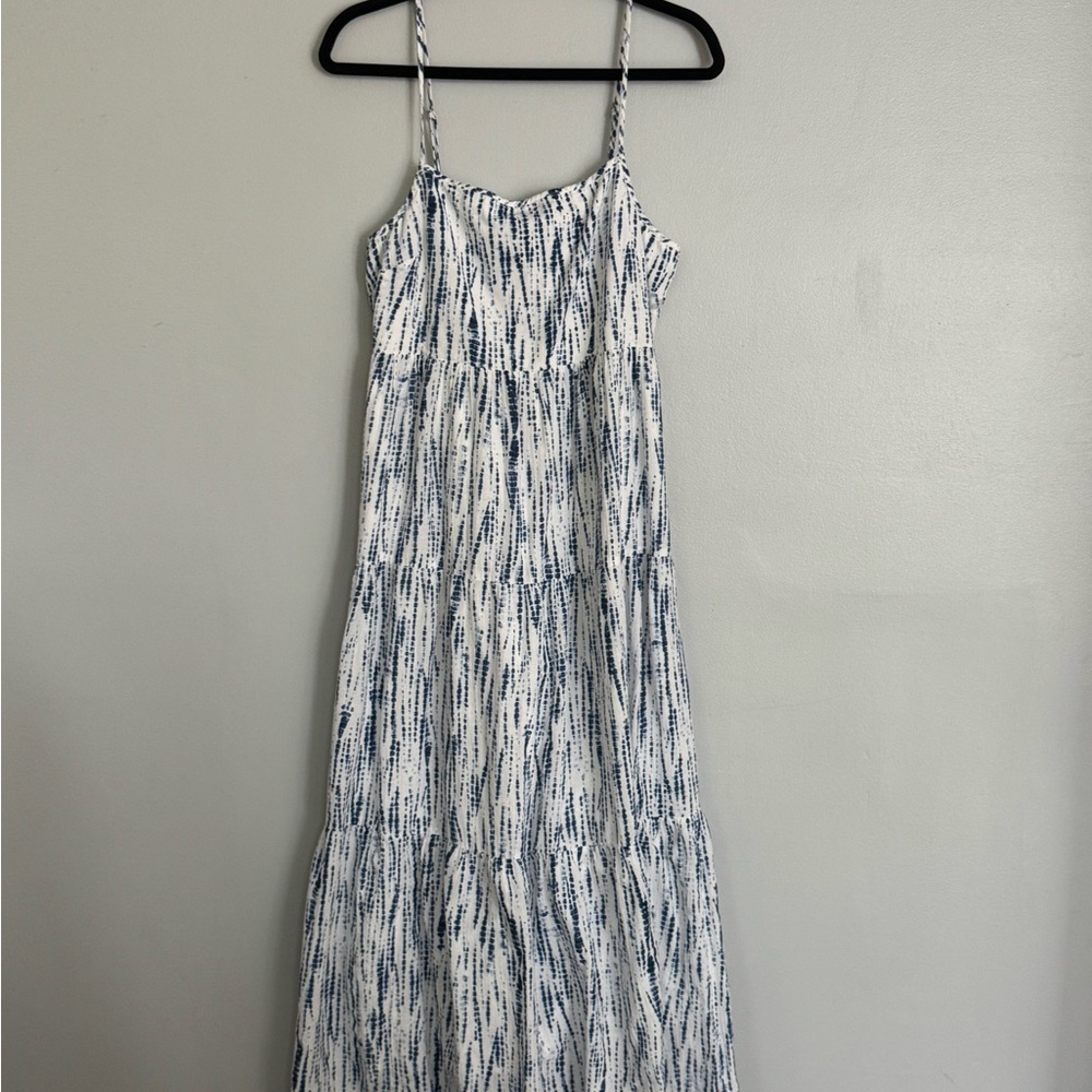 GAP Blue and White Maxi Dress
